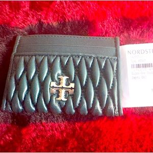 Tory Burch Teal Night card case BNWTs !